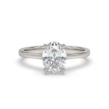 Oval Diamond Engagement Ring