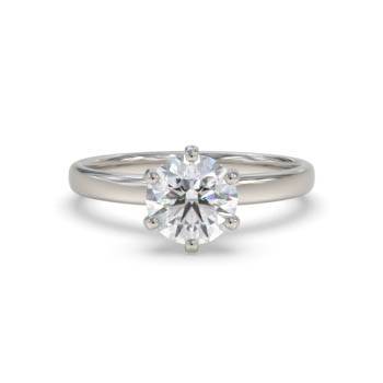 2.05ct I1/J Natural Round Diamond Engagement Ring in Platinum