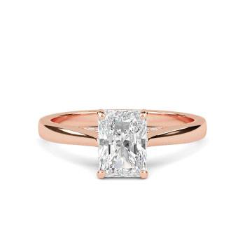 Elegant Radiant Diamond Engagement Ring