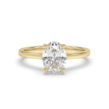Oval Diamond Engagement Ring
