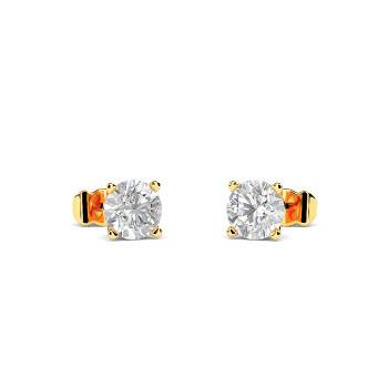 Contemporary Round Diamond Designer Earrings
