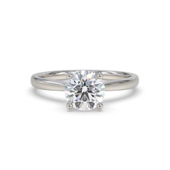 Elegant Round Diamond Engagement Ring